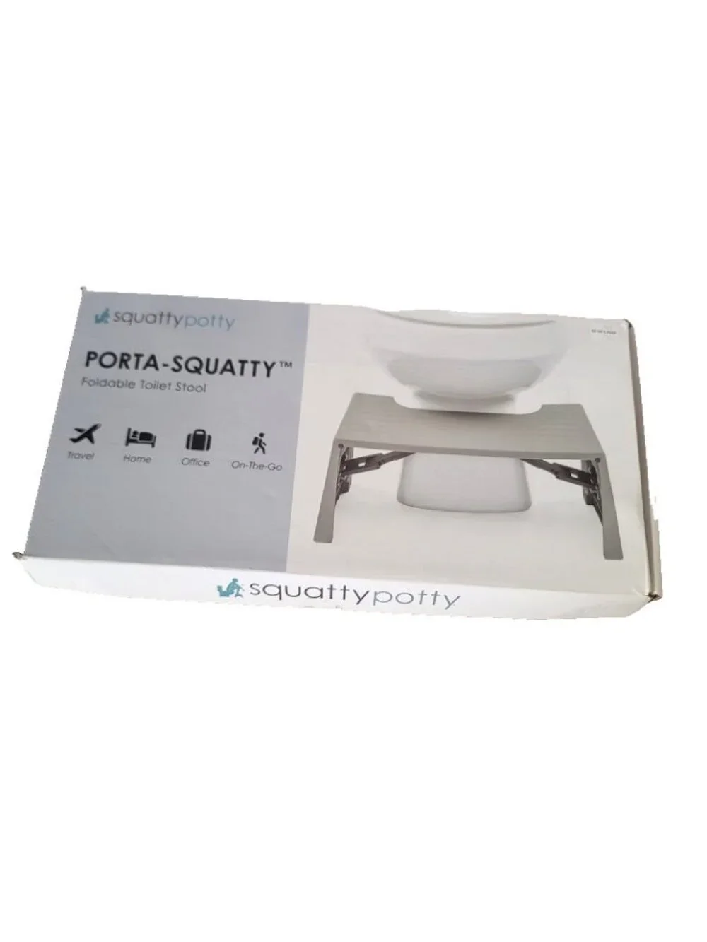 Squatty Potty Porta Squatty Foldable Toilet Stool Portable Office Travel NEW